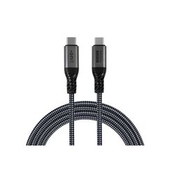 ONIT F02928 USB Kabel USB4 Gen 2x2 1 m USB C 80 Gbit/s 240 W Schwarz, Grau, Farbe: Schwarz, Grau, Länge: 1 m