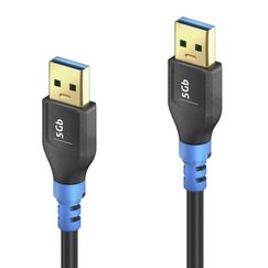 PureLink FI-U310-005-PCK USB Kabel USB 3.2 Gen 1 (3.1 Gen 1) 0,5 m USB A 5 Gbit/s 15 W Schwarz, Blau