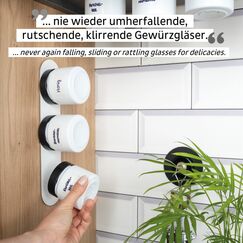 Silwy FM-125-WWB-SM Gewürzbehälter Weiß 0,125 l Gewürzglas