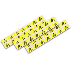 Lightwin FO WARNING SIGN 8MM Dekorativer Aufkleber Schwarz, Gelb 160 Stück(e)