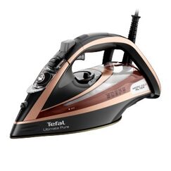 Tefal Ultimate Pure FV9849S0 Bügeleisen Dampfbügeleisen Durilium Airglide Bügelsohle 2400 W Schwarz, Braun, Grau, Roségold