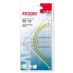 ARDA GEO300SS Lineal Schreibtisch-Lineal 160 mm Kunststoff Transparent 1 Stück(e)