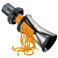 GEFU SPIRELLI XL Schneidemaschine Manuell Schwarz, Edelstahl Kunststoff, Edelstahl