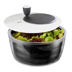 GEFU Rotare Salatschleuder Schwarz, Weiß Kurbel/Griff