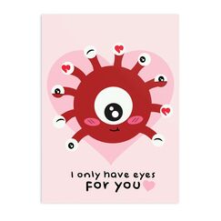 GlassStaff Only Eyes for You Greeting Card Standard-Grußkarte 1 Stück(e)