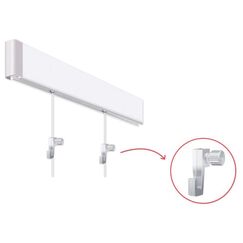 Franken GSS1 09 Montage-Kit Weiß Aluminium