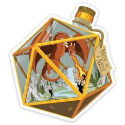 GlassStaff Battle in a Bottle Sticker Dekorativer Aufkleber Vinyl Mehrfarbig 1 Stück(e)