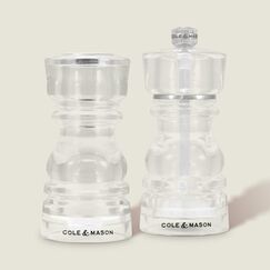 Cole & Mason H243169 Gewürzstreuer Transparent Salz- und Pfefferstreuer-Set