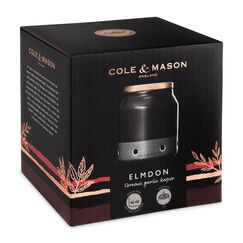 Cole & Mason H822135 Glas Zylinder Steingut Schwarz, Grau