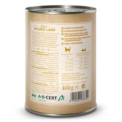 Wildes Land 656207 Hunde-Dosenfutter Ente, Birne, Kartoffel Adult