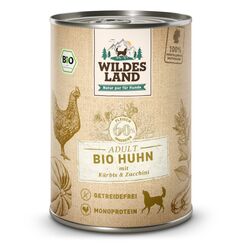 Wildes Land Land BIO Adult Huhn, Kürbis, Zucchini 400 g