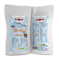 HerzensHund HH-WP2-130 Hunde-Dosenfutter Rind, Kürbis Welpe 130 g