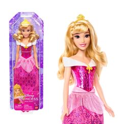 Disney Princess Disney Prinzessin-Spielzeug, Aurora-Modepuppe mit Accessoires