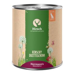 Herrmann's Manufaktur HM009907 Hunde-Dosenfutter Kartoffel, Wildfleisch Adult 800 g