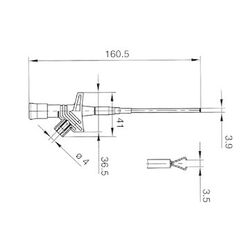 Velleman HM6410S Kabelklammer Rot