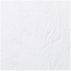 GBC LeatherGrain Umschlagmaterial 250 g/m², weiß (100)