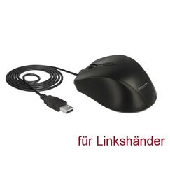 DeLOCK 12548 Maus Büro Linkshändig USB Typ-A Optisch 2400 DPI