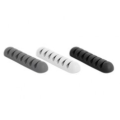 DeLOCK 18301 Kabel-Organizer Tisch/Wand Kabelhalter Schwarz, Grau, Weiß 6 Stück(e)