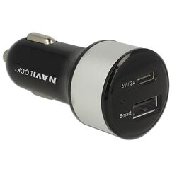 Navilock 62782 Ladegerät für Mobilgeräte Universal Schwarz Gleichstrom Auto