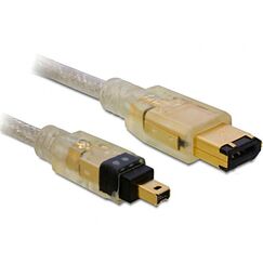 DeLOCK FireWire A/A, 1.0m 1 m Grau