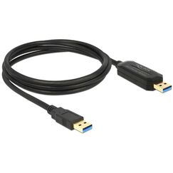 DeLOCK 1.5m, USB 3.0-A - USB 3.0-A USB Kabel USB 3.2 Gen 1 (3.1 Gen 1) 1,5 m USB A Schwarz