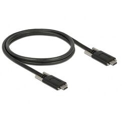 DeLOCK 83720 USB Kabel USB 3.2 Gen 2 (3.1 Gen 2) 1 m USB C 10 Gbit/s Schwarz