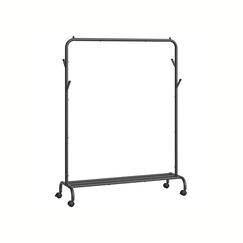 Songmics HSR131B01 Gaderobe Bodenstehend 4 Haken Schwarz