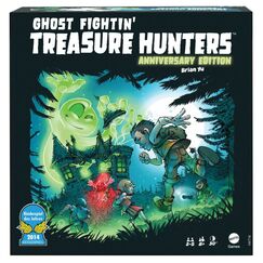 Mattel Games Geister, Geister, Schatzsuchmeister! Jubiläumsausgabe Brettspiel, kooperatives Familienspiel mit zwei Spielmöglichkeiten für 2 bis 5 Spieler