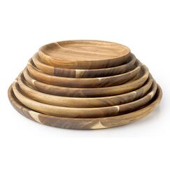 Ibili 691228 Holz Rund Präsentationsplatte