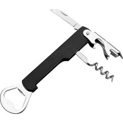 Ibili IB-784700 Flaschenöffner Schwarz, Edelstahl