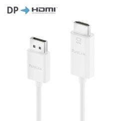 PureLink Premium Aktives 4K DisplayPort / HDMI Kabel – 1,50m, weiß