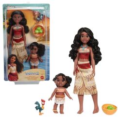 Disney Vaiana 2 Schwesternset Vaiana und Simea mit 2 Modepuppen und 3 Zubehörteilen, inspiriert vom Film