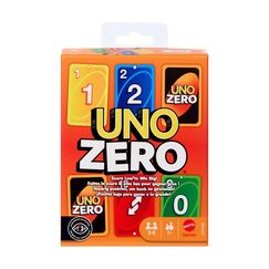 Mattel Games UNO Zero Kartenspiel für Kinder, Erwachsene und Familienabende, Partys und Reisen, enthält Kartenspiel und Punktekarte