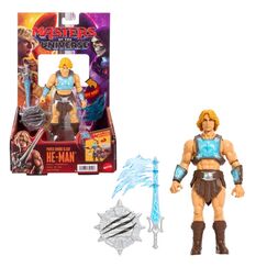 Masters of the Universe He-Man-Spielzeugfigur mit Schwert der Macht und Kampffunktion, ca. 14 cm groß mit Dreh- und Loslass-Action