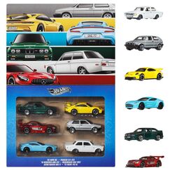 Hot Wheels Die-Cast-Spielzeugautos im Maßstab 1:64, Set mit 6 Euro Style-Fahrzeugen