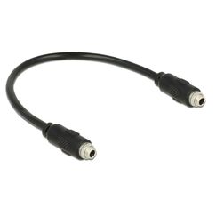 DeLOCK 0.25m, 2x3.5mm Audio-Kabel 0,25 m 3.5mm Schwarz
