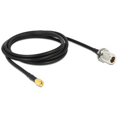 DeLOCK 88845 Koaxialkabel 1,5 m Schwarz
