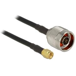 DeLOCK 89420 Koaxialkabel CFD200 2,5 m SMA Schwarz