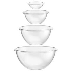 Bodum K11637-10 Speiseschüssel Schüssel-Set 10 l Rund Kunststoff Transparent 4 Stück(e)