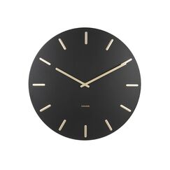 Karlsson Wall Clock Charm Black, Farbe: Schwarz