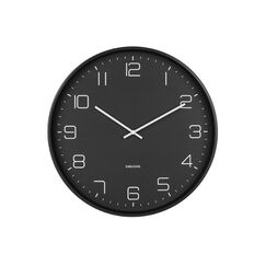 Karlsson Wall Clock Lofty Black, Farbe: Schwarz