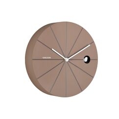 Karlsson KA6068BR Wand- /Tischuhr Mechanische Uhr Rund Braun, Mokka