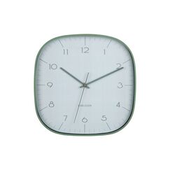 Karlsson KA6113GR Wand- /Tischuhr Analoge Uhr Quadratisch Grün, Farbe: Grün