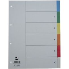 Q-CONNECT KF01835 Trennblatt Polypropylen (PP) Weiß 1 Stück(e)