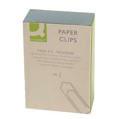 Q-CONNECT KF97021 Papierklammer Nickel 1000 Stück(e)