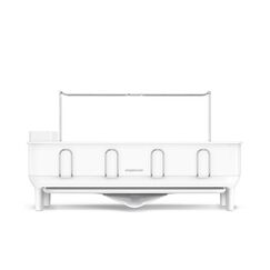 simplehuman KT1198 Küchengeschirr-Organiser/Abtropfer Rack Tisch, Farbe: Weiß