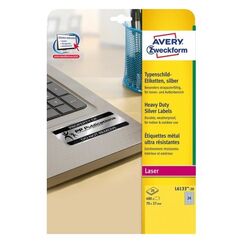 Avery L6133-20 Druckeretikett Silber Selbstklebendes Druckeretikett