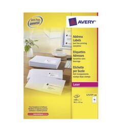 Avery L7173-100 Adressaufkleber Selbstklebeeticket Weiß