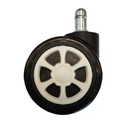 LC-Power LC-CASTERS-3BW Büro- & Computerstuhl-Teil Schwarz, Weiß Kunststoff, Gummi Lenkrolle