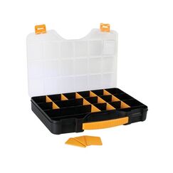 Perel OMR18 Kleinteil/Werkzeugkasten Schwarz, Gelb